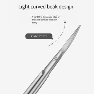 Ciseaux à cuticules professionnels de haute qualité en acier inoxydable incurvés et durables pour la manucure - Product Image 4