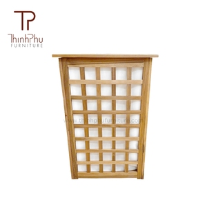 ตะกร้าซักผ้าไม้อะคาเซียสำหรับลานวิลล่าสวนกลางแจ้งห้องน้ำ-โรงงานเวียดนาม - Product Image 4