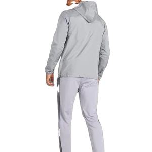 Chaqueta Cortavientos para Hombre Estilo Urbano, 100% Poliéster Nylon, Resistente al Viento, Cierre de Cremallera, Color Sólido, Precio de Fábrica, Tallas Grandes, Deportiva - Product Image 3