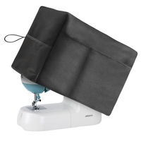 Housse de protection pour machine à coudre 43*32*22cm, poche de rangement, poignées latérales, housse anti-poussière, compatible avec la plupart des machines à coudre standard, etc.