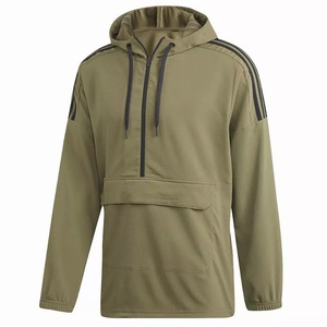 Custom anorak jacket for men with hood pullover windbreaker design personalized logo printing for outdoor and promo wear - Product Image 4