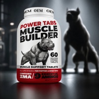 Compléments alimentaires Power Tabs Muscle Builder pour chiens ZMA 9 acides aminés essentiels, soutien à la performance des chiots et des adultes, soins de santé pour animaux de compagnie