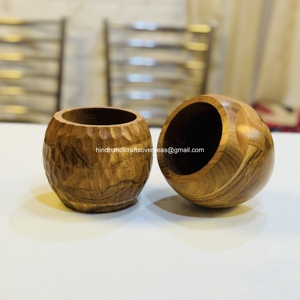 Portavelas y Maceta de Madera Hechos a Mano para Decoración del Hogar para el Día de San Valentín y Pascua-HHO - Product Image 2