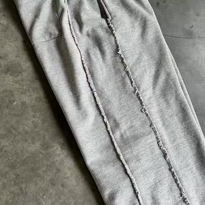 2025 New Arrival Casual Embroidered <b>Loose</b> Fit <b>Men</b> Wide Elastic Waist Jogger Sweatpants for Edge Wide Leg Oversized - Product Image 4