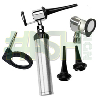 Lentille mobile professionnelle pour ensemble de spéculums, otoscope vétérinaire en métal à tête ouverte, instrument de diagnostic pour chiens et animaux
