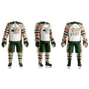Prix de gros Uniforme de hockey sur glace Nouveau design Uniforme de hockey sur glace Vêtements de sport Uniforme de hockey sur glace - Product Image 2
