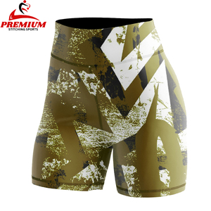 High Waist Gym Biker Shorts Tummy Control <b>Booty</b> Yoga Shorts Ribbed Workout Shorts for Women - Product Image 6