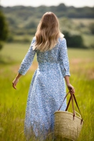 Sac de plage tissé vintage bohème pour femme avec deux poignées en feuilles de palmier brunes de haute qualité