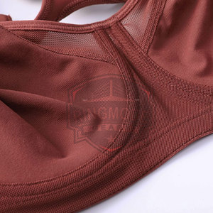 Best Quality Women Sports Bra Simple Design Front Logo Breathable Eco-Friendly Spandex/Polyester Customizable Medium Support - Product Image 6