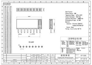 Proveedor de Vietnam, Pin de plástico recto de extremo Y hembra de una sola fila de 2,0 MM de altura de 6,35 MM para conectores FFC FPC (Flex plano) 1X2P-1X40P - Product Image 2
