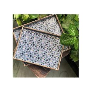 Plateau de service en bois MDF avec revêtement émaillé, design, pour hôtels et restaurants, articles de cuisine, plateau de table, haute qualité - Product Image 1