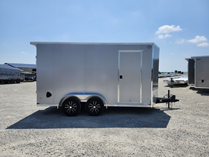 Nouvelle remorque de transport de marchandises fermée 2027 US 7x14' hauteur 84 pouces charge utile 2001-3000 kg porte à rampe - Product Image 4