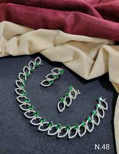 ชุดเครื่องประดับต่างหูสร้อยคอชุบเงินทำจากทองเหลืองเซอร์โคเนียสำหรับผู้หญิงชุดเครื่องประดับสำหรับงานเลี้ยงเด็กผู้หญิง - Product Image 3