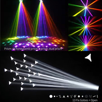 Mini 295 Beam Moving Head Light mit LED-Ring DMX512 18CH Bühnen-Disco-Beleuchtung