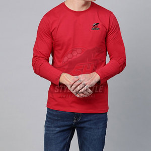 Camisetas de Manga Larga para Hombre, Diseño Moderno, MOQ Bajo, Ropa de Verano, Camisetas de Manga Larga para Hombre con Logotipo Personalizado - Product Image 4
