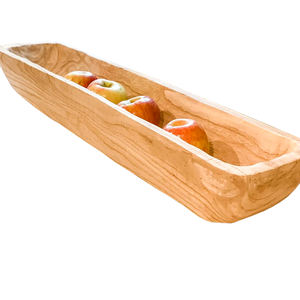 Vajilla de encimera, artículos para el hogar, tazones de masa de madera, precio barato al por mayor, tazones de masa de madera, Color Natural para utensilios de cocina, Mesa - Product Image 4