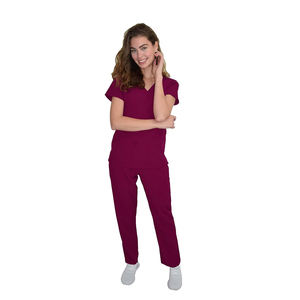 Hombres y mujeres Scrubs Uniformes Conjuntos Jogger Scrub Pants Logotipo personalizado Médico Hospital Enfermera Scrub Trajes al por mayor con chaquetas - Product Image 1