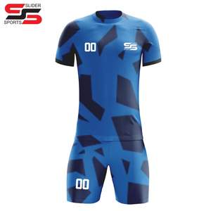 Uniformes de football personnalisés de haute qualité chemise équipe Unique mode maillot de football Kits Polyester imprimé séchage rapide ensemble de vêtements de football - Product Image 3