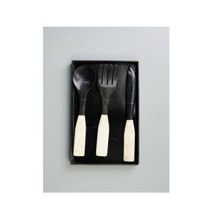 Cuchara de cuchillo de cuerno de búfalo para con caja de embalaje, juego de artículos de fiesta para artesanía natural al mejor precio - Product Image 1