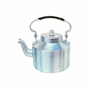 กาต้มน้ำชาอะลูมิเนียมซีรีส์มาสเตอร์ซิลเวอร์ ทนทาน น้ำหนักเบา ต้มน้ำเดือดเร็ว รูปทรงกลม สีเงิน สำหรับโรงแรม ร้านอาหาร ครัว - Product Image 1