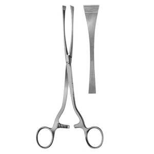 Forceps péritonéens, forceps d'hystérectomie, forceps Baby-Mikulicz, manuel, acier inoxydable, haute qualité - Product Image 2