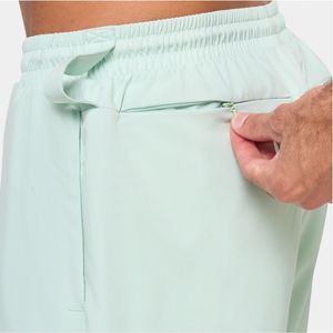 กางเกงขาสั้นกีฬาตาข่ายระบายอากาศแบบ2-in-1สำหรับผู้ชายกีฬาสีทึบปรับแต่งได้คุณภาพสูงไซส์ใหญ่พิเศษแห้งเร็วเป็นมิตรกับสิ่งแวดล้อม - Product Image 2