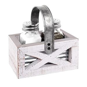 Caddy de sal y pimienta negra de diseñador, vajilla de Caddy hecha a mano de calidad superior, Caddy de sal y pimienta de hierro de lujo de diseñador - Product Image 2