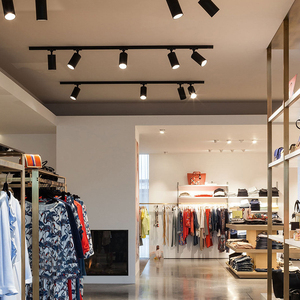 Nhôm hiện đại dẫn ánh sáng theo dõi 2/3/4 dòng chiều dài 1.5m/1m/2M Đồng Trắng & Đen cho siêu thị cửa hàng bán lẻ - Product Image 6