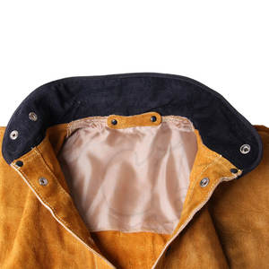 Veste de soudeur pour homme, vente directe d'usine, saison printemps, cuir de vache, col montant, respirante, imperméable, légère, prix bas - Product Image 2