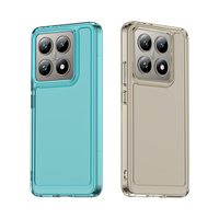 Coque de téléphone portable antichoc légère en TPU couleur unie avec boutons flexibles et protection intégrale, compatible multi-marques