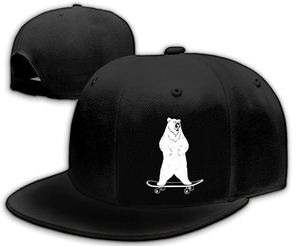 Men Snapback Hats Funny Flat Bill Hat for Boy Women Adjustable <b>Snap</b> Pack Baseball <b>Cap</b> Black - Product Image 1