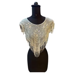 2026 Beaded <b>Sequins</b> Cape 100% Cotton <b>Fabric</b> Best Price From India - Product Image 1