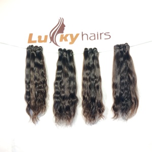 100% Extensions de cheveux Remy vierges non transformés Cuticule alignée Temple Bundles de cheveux humains bruts dans le style des vagues d'eau d'origine indienne - Product Image 2