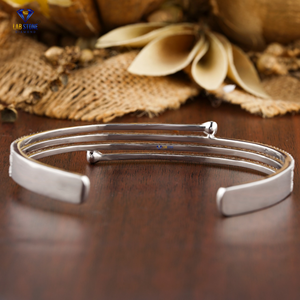 1.93 TDW Bracelet en diamant rond taille brillante or blanc 18 carats diamant non certifié Cvd/Hpht bijoux en diamant - Product Image 3