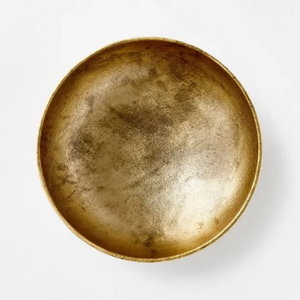 Bol de service décoratif de table fini en or antique Service de dîner de mariage Bol de vaisselle contenant des aliments lourds - Product Image 4