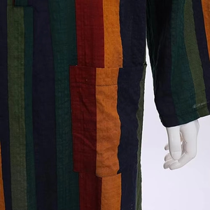 Robe musulmane décontractée respirante à col montant et à manches longues pour hommes vêtements islamiques Kaftan Thobe / Thawb - Product Image 5