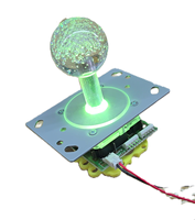 Manette de jeu optique filaire RGB LED Jyuee Ang JS-EPC pour borne d'arcade à monnayeur, fabriquée à Taïwan