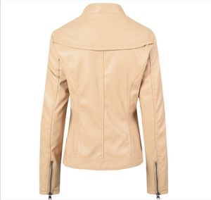 แจ็คเก็ตหนังผู้ชาย 2025 รุ่นกันหนาว คอตั้ง โลโก้ด้านหน้า สไตล์วินเทจ กันลม เป็นมิตรกับสิ่งแวดล้อม ระบายอากาศได้ดี จัดส่งตรงจากโรงงาน - Product Image 2