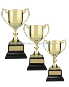 Trofeo de premio chapado en oro de suministro al por mayor con logotipo y diseño personalizados para recuerdos de premios deportivos de exportación de India - Product Image 1