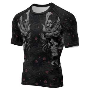 OEM Rashguard personnalisé Gym vêtements d'entraînement à manches longues Compression Fit tissu extensible à séchage rapide contrôle de l'humidité sublimé - Product Image 3