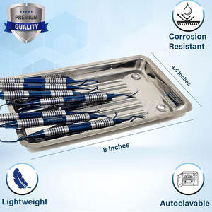 Juego de 7 Curetas Dentales Gracey, Kit de Curetas Periodontales para Limpieza Profunda, Planificación Radicular, Herramienta Dental de Alto Pulido - Product Image 2