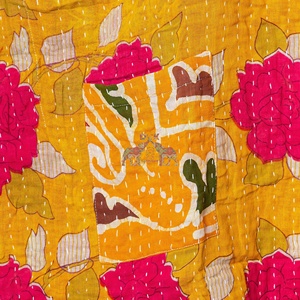 New Arrival Wholesale Simple Vintage 100% Pure Cotton Eco-Friendly Kaftan Maxi Dress Kantha for Women - Product Image 2