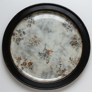 Plateau en fer artisanal Amber Wave avec des tons d'ambre doré et une texture fondue, design Art Déco pour le salon - Chaleur et luxe - Product Image 2