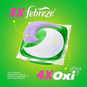 Detergente para ropa Gain Super Flings en cápsulas, 45 unidades, aroma Dewdrop Dream, detergente para ropa limpio y fresco en cápsulas. - Product Image 4