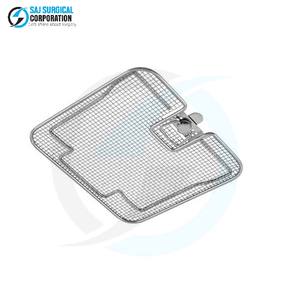 Couvre-panier unique pour panier plat à base plate, en acier inoxydable haute performance, manuel, réutilisable, pour stérilisation médicale - Product Image 3