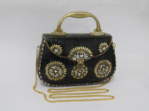 Sac à main en métal pour femmes et filles Sacs en métal Pochette en mosaïque Petite pochette en pierre en mosaïque par Luxury Crafts - Product Image 5