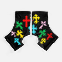 Haute Élastique Antidérapant Solide Spats Football Taquet Couvre Adultes Football Spats Danse Sur Chaussures Chaussettes Sport Accessoires