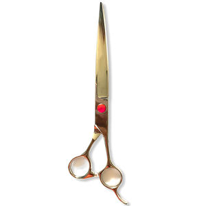 Ciseaux de toilettage de haute qualité miroir polonais couleur dorée acier inoxydable droitier ciseaux pour animaux de compagnie - Product Image 4