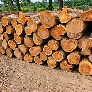 Bûches de teck d'Afrique de l'Ouest de qualité supérieure |   Bûches de bois dur à haut rendement pour scieries et meubles de luxe, export en vrac - Product Image 1