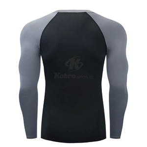 T-shirts de compression légers pour hommes avec manches courtes Impression personnalisée Tissu tricoté - Product Image 2